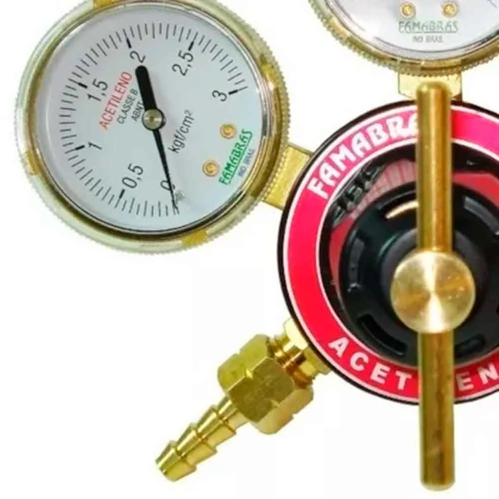 Regulador de Pressão RI-03 Acetileno - Famabrás